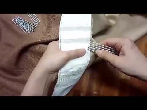 窗簾四爪鉤穿法教學 DIY 2倍皺褶